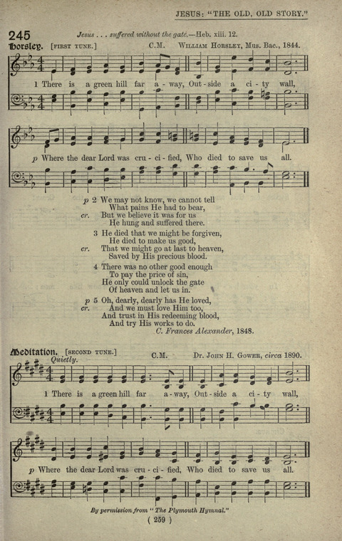 The Sunday School Hymnary: a twentieth century hymnal for young people (4th ed.) page 258