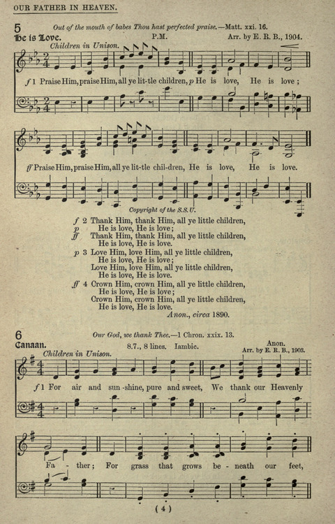 The Sunday School Hymnary: a twentieth century hymnal for young people (4th ed.) page 3