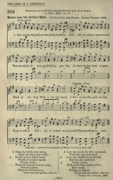 The Sunday School Hymnary: a twentieth century hymnal for young people (4th ed.) page 309