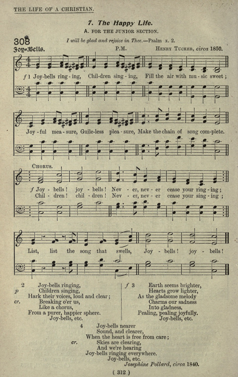 The Sunday School Hymnary: a twentieth century hymnal for young people (4th ed.) page 311