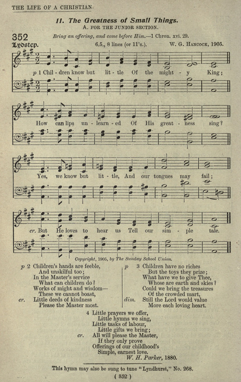 The Sunday School Hymnary: a twentieth century hymnal for young people (4th ed.) page 351