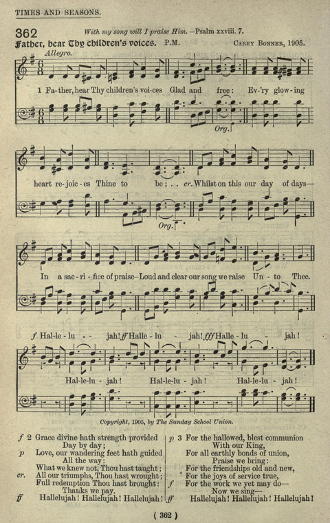 The Sunday School Hymnary: a twentieth century hymnal for young people (4th ed.) page 361