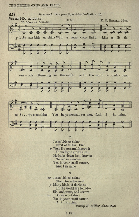 The Sunday School Hymnary: a twentieth century hymnal for young people (4th ed.) page 39
