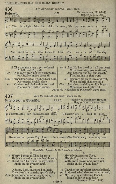 The Sunday School Hymnary: a twentieth century hymnal for young people (4th ed.) page 445