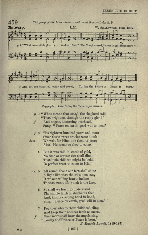 The Sunday School Hymnary: a twentieth century hymnal for young people (4th ed.) page 464