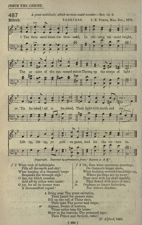 The Sunday School Hymnary: a twentieth century hymnal for young people (4th ed.) page 493