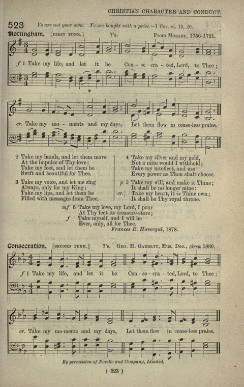 The Sunday School Hymnary: a twentieth century hymnal for young people (4th ed.) page 522