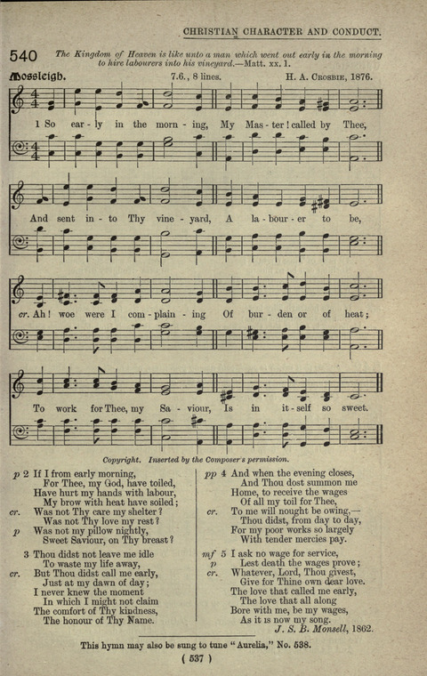 The Sunday School Hymnary: a twentieth century hymnal for young people (4th ed.) page 536