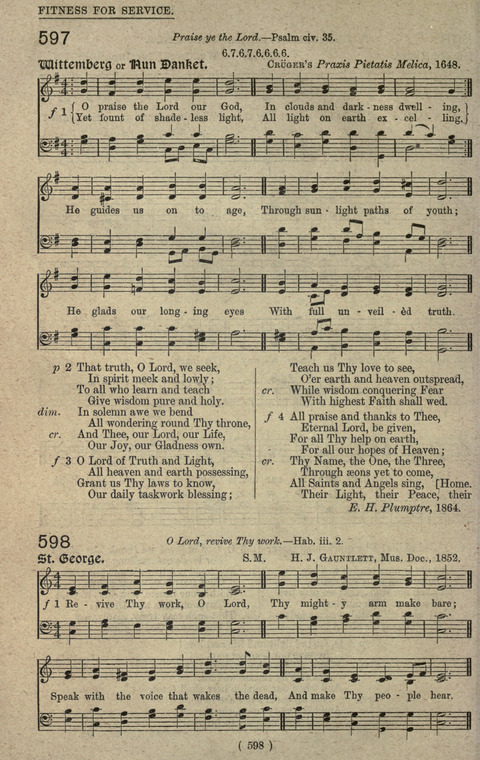 The Sunday School Hymnary: a twentieth century hymnal for young people (4th ed.) page 597