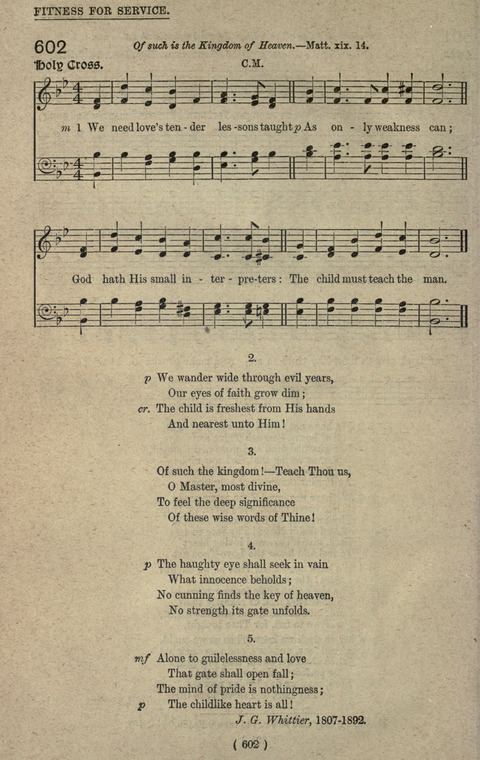 The Sunday School Hymnary: a twentieth century hymnal for young people (4th ed.) page 601