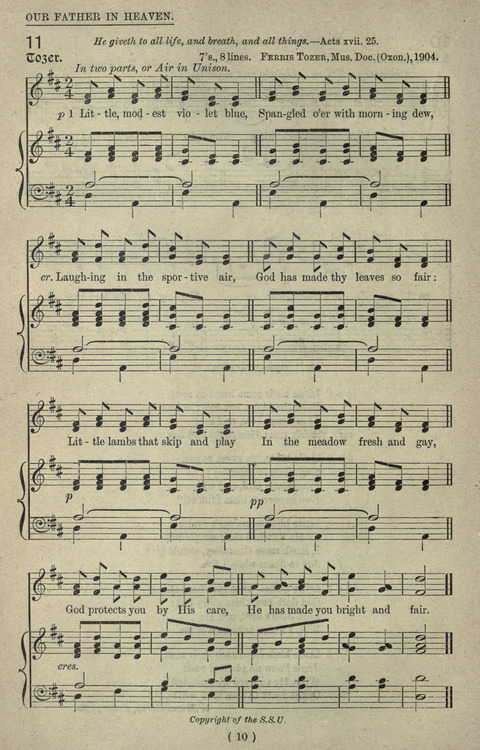The Sunday School Hymnary: a twentieth century hymnal for young people (4th ed.) page 9