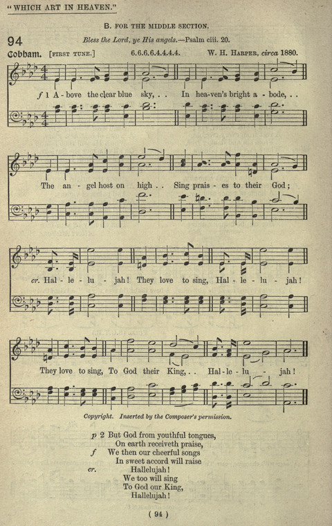 The Sunday School Hymnary: a twentieth century hymnal for young people (4th ed.) page 93