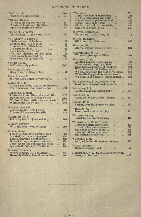 The Sunday School Hymnary: a twentieth century hymnal for young people (4th ed.) page xix