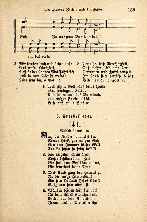 Sonntagsschulharfe: Eine Sammlung auserlesener Lieder und Melodien für die Jugend page 159