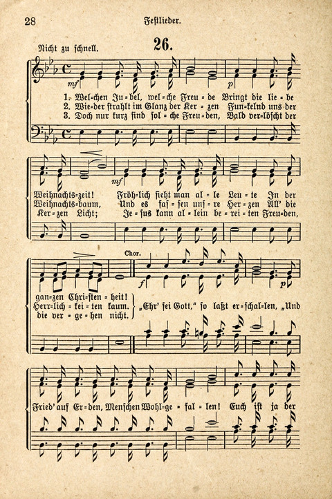 Sonntagsschulharfe: Eine Sammlung auserlesener Lieder und Melodien für die Jugend page 28