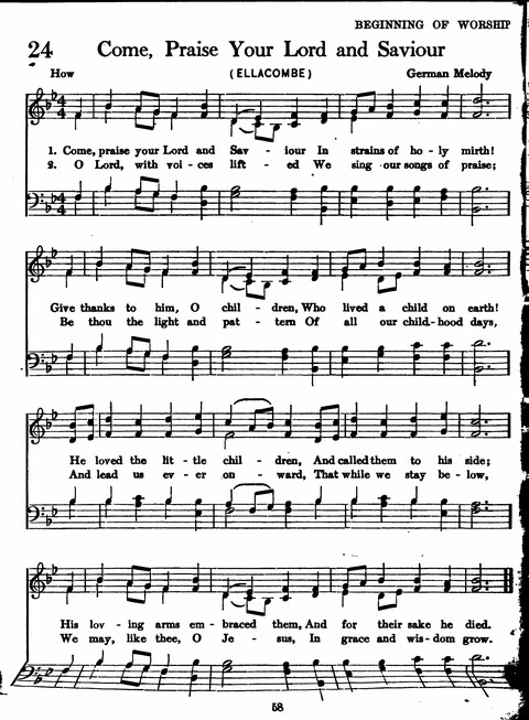 Sunday School Hymnal: with offices of devotion page 18