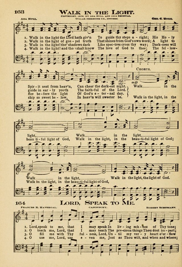Sunday school hymns no 2 163 walk in the light the lord hath giv n