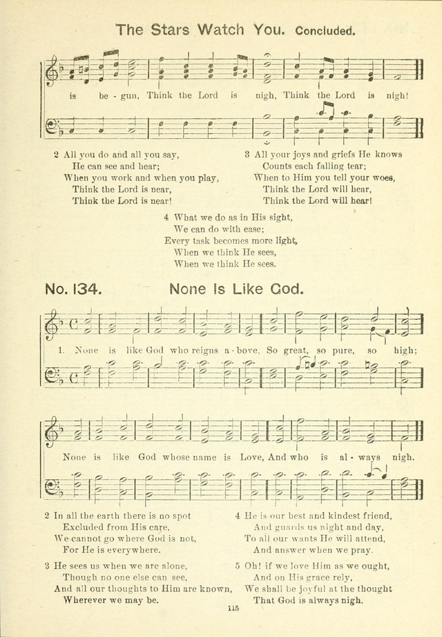 The Sabbath School Hymnal, a collection of songs, services and responses for Jewish Sabbath schools, and homes 4th rev. ed. page 116