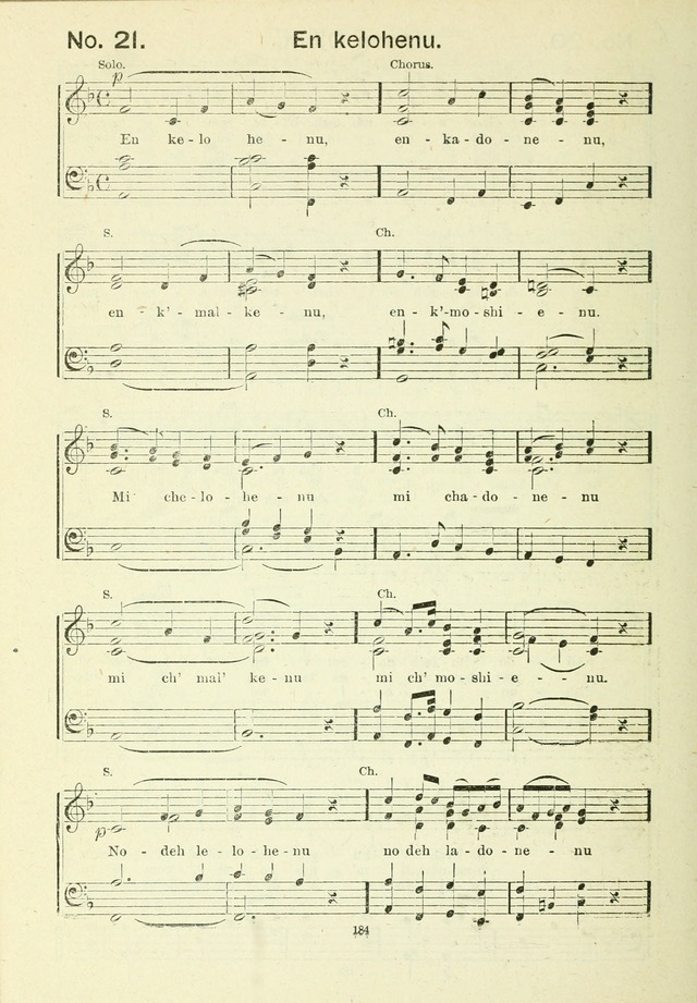 The Sabbath School Hymnal, a collection of songs, services and responses for Jewish Sabbath schools, and homes 4th rev. ed. page 185