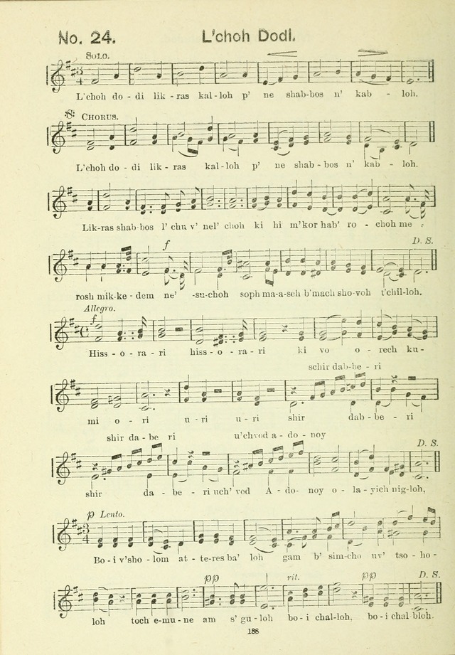 The Sabbath School Hymnal, a collection of songs, services and responses for Jewish Sabbath schools, and homes 4th rev. ed. page 189