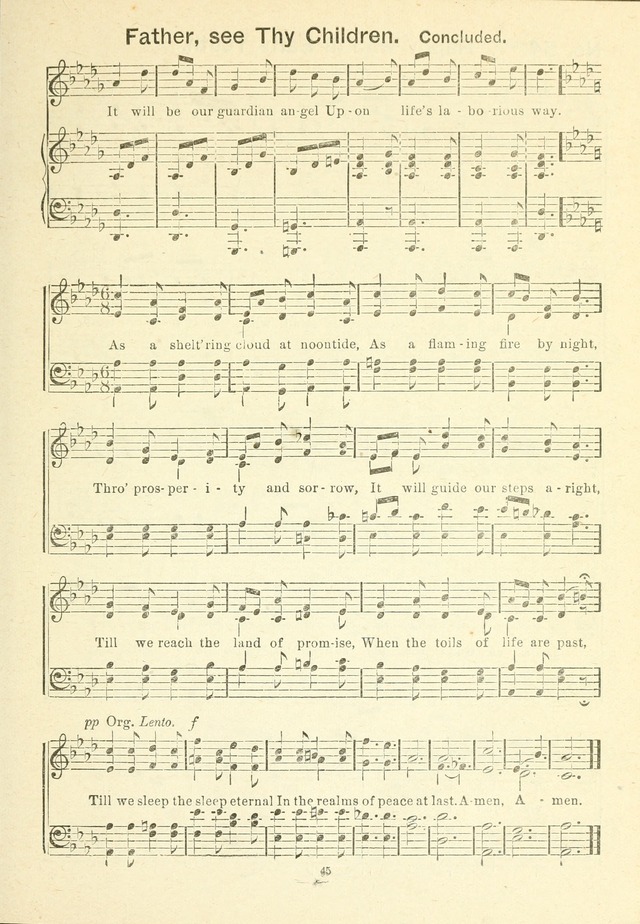 The Sabbath School Hymnal, a collection of songs, services and responses for Jewish Sabbath schools, and homes 4th rev. ed. page 46