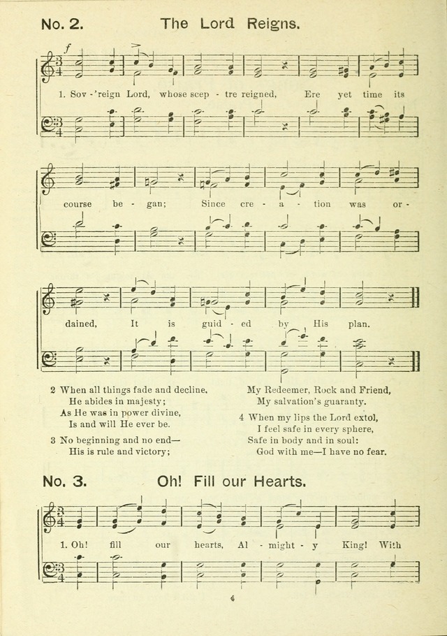 The Sabbath School Hymnal, a collection of songs, services and responses for Jewish Sabbath schools, and homes 4th rev. ed. page 5