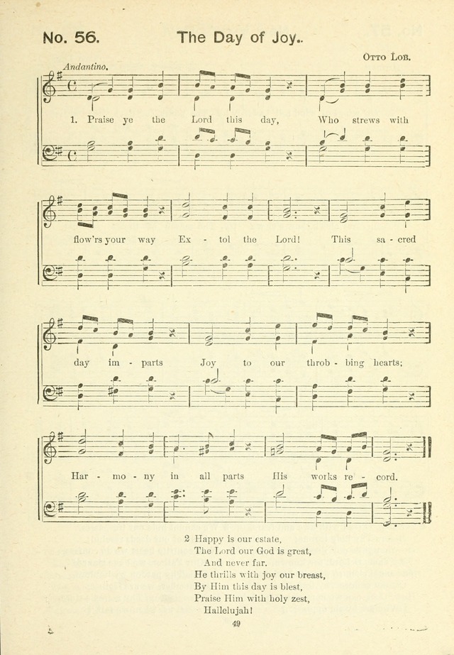 The Sabbath School Hymnal, a collection of songs, services and responses for Jewish Sabbath schools, and homes 4th rev. ed. page 50