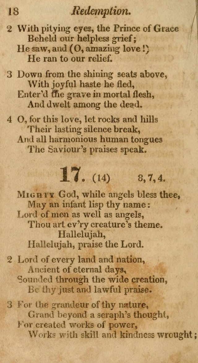 Sunday School Hymn Book. (19th ed) page 18