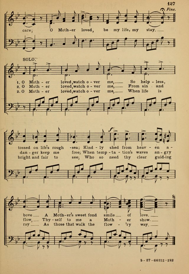 Sunday School Hymn Book page 127