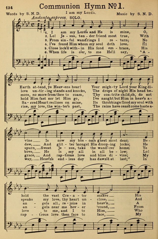Sunday School Hymn Book page 134