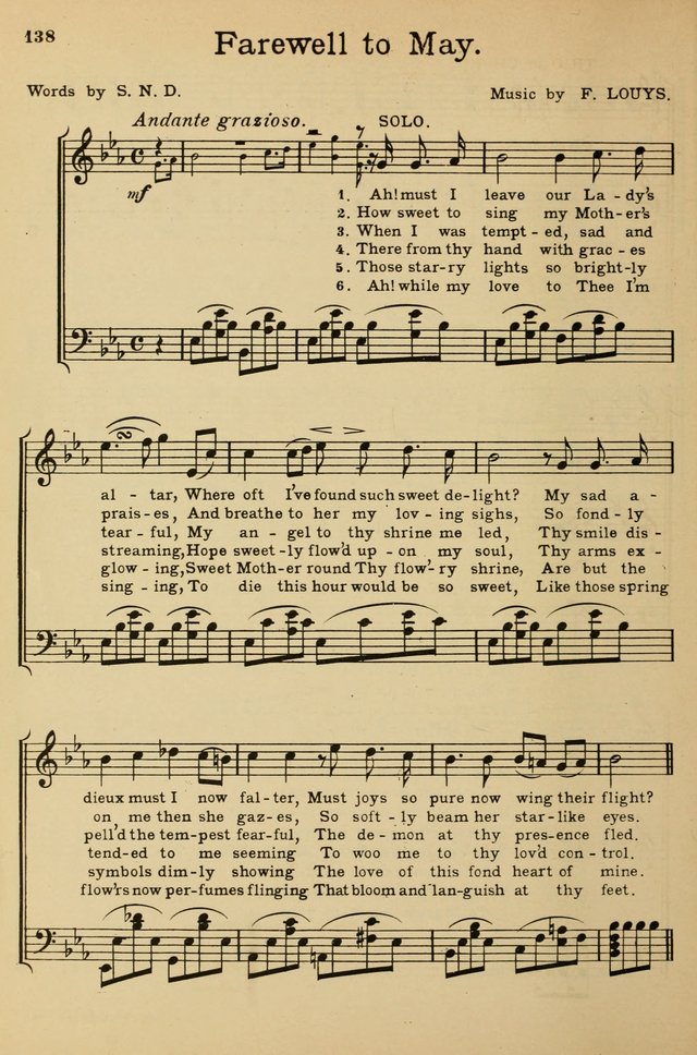 Sunday School Hymn Book page 138