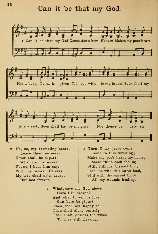 Sunday School Hymn Book page 50