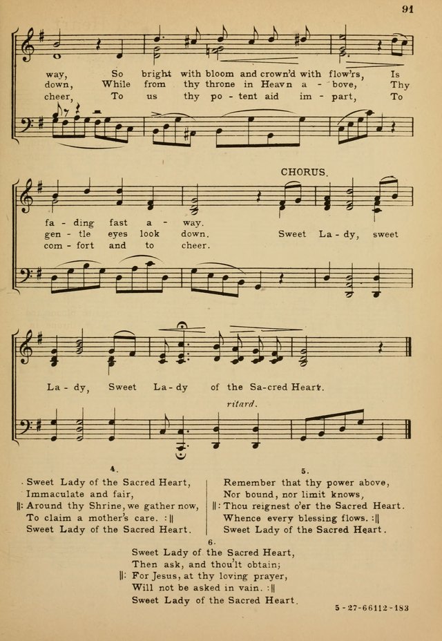 Sunday School Hymn Book page 91