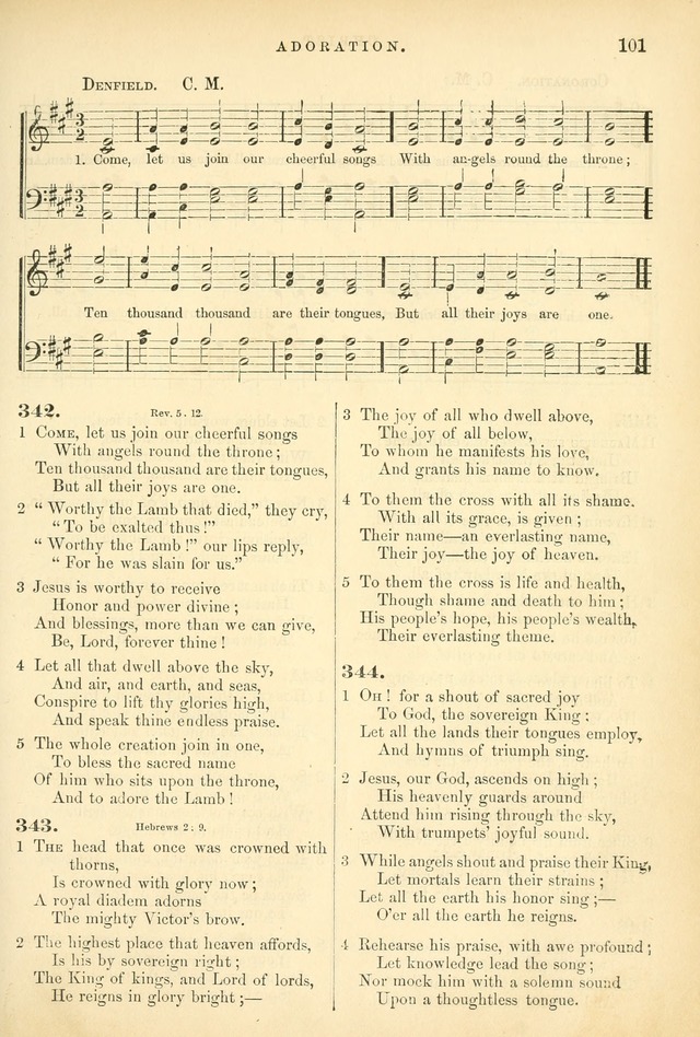 Songs for the Sanctuary: or hymns and tunes for Christian worship page 101
