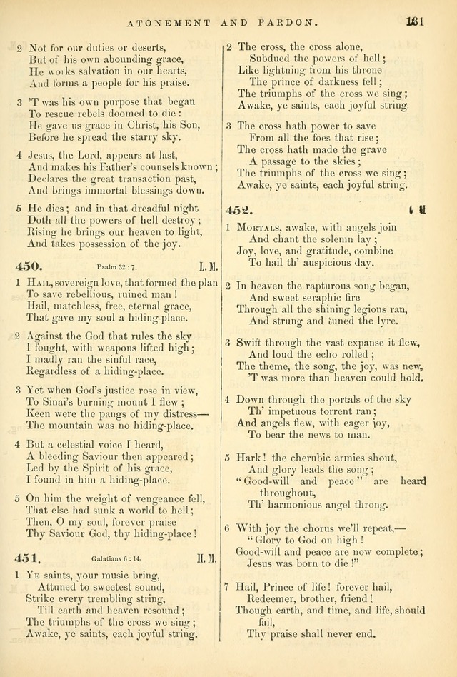 Songs for the Sanctuary: or hymns and tunes for Christian worship page 131