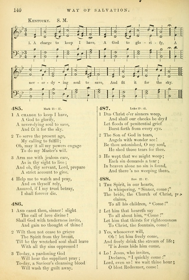Songs for the Sanctuary: or hymns and tunes for Christian worship page 140