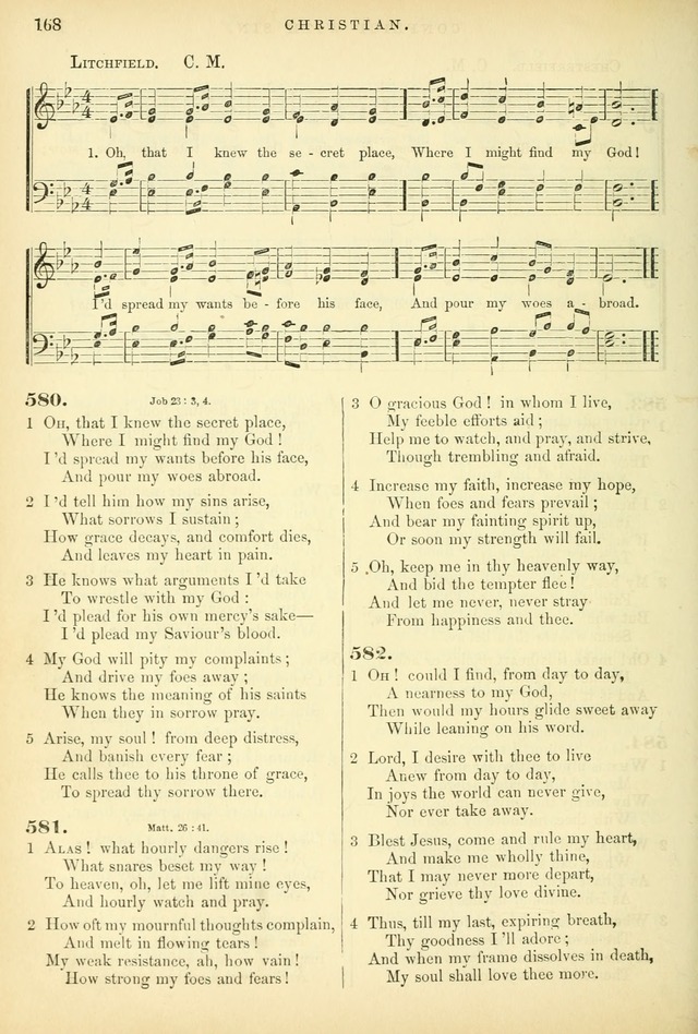 Songs for the Sanctuary: or hymns and tunes for Christian worship page 168