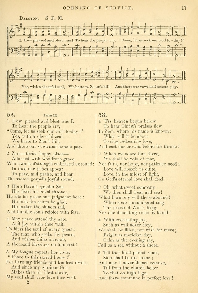 Songs for the Sanctuary: or hymns and tunes for Christian worship page 17