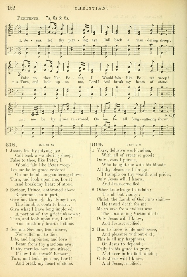 Songs for the Sanctuary: or hymns and tunes for Christian worship page 182