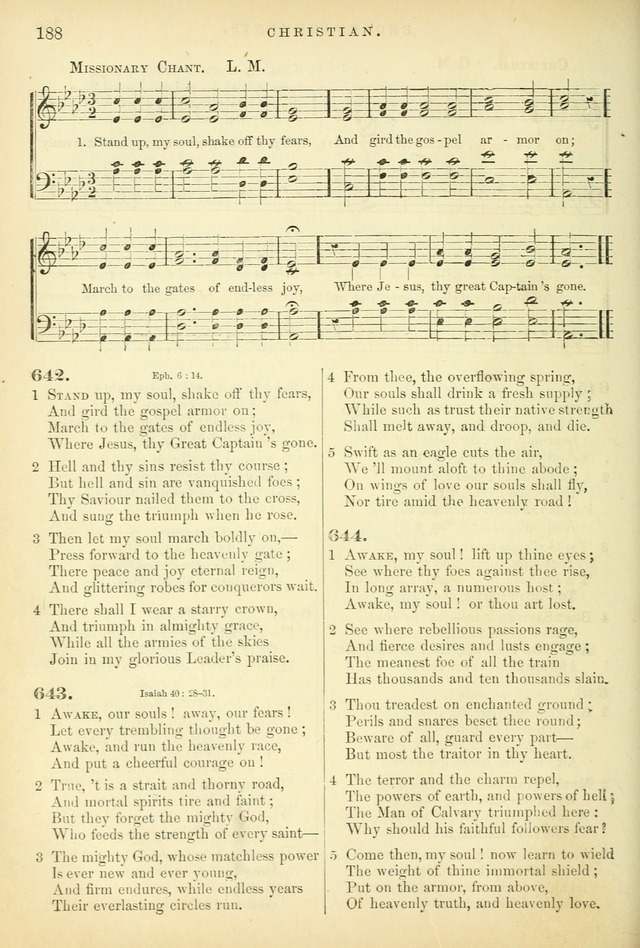 Songs for the Sanctuary: or hymns and tunes for Christian worship page 188