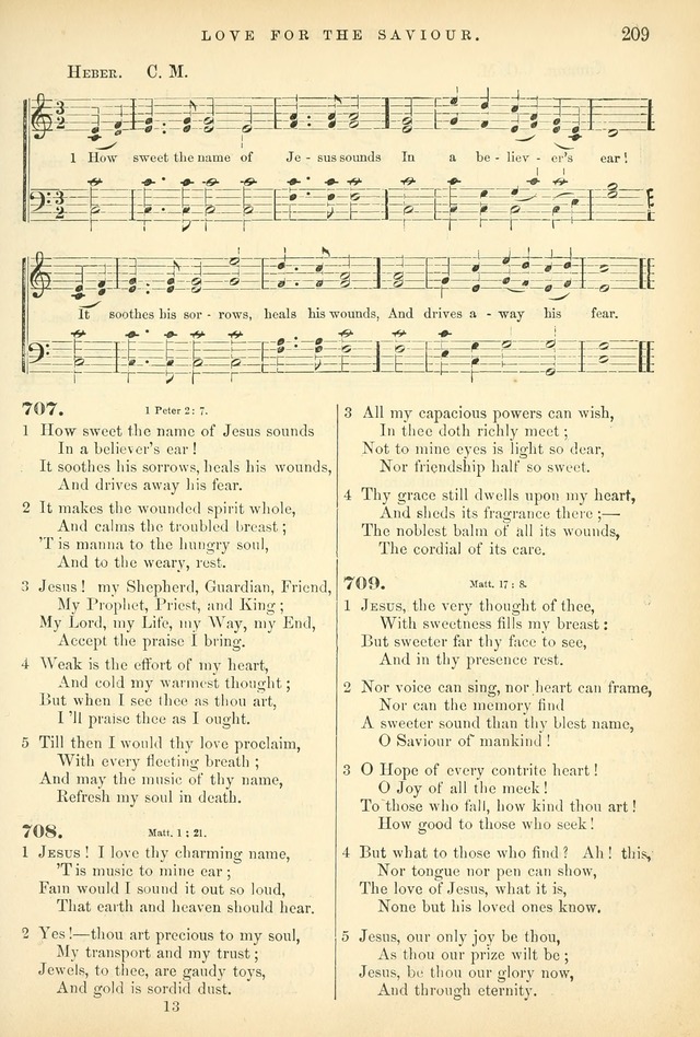 Songs for the Sanctuary: or hymns and tunes for Christian worship page 209