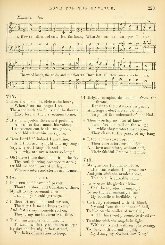 Songs for the Sanctuary: or hymns and tunes for Christian worship page 223