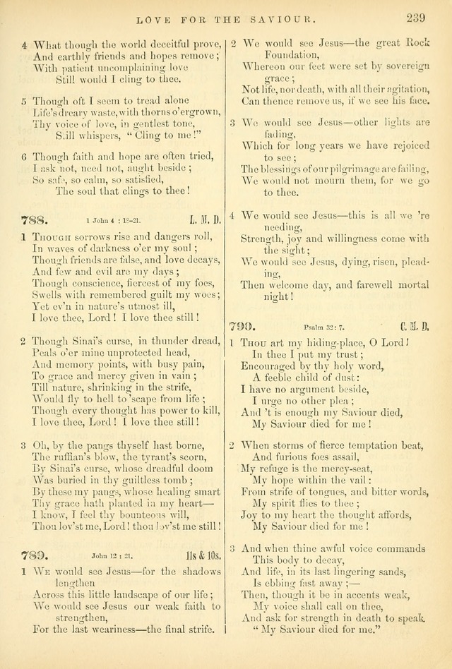 Songs for the Sanctuary: or hymns and tunes for Christian worship page 239