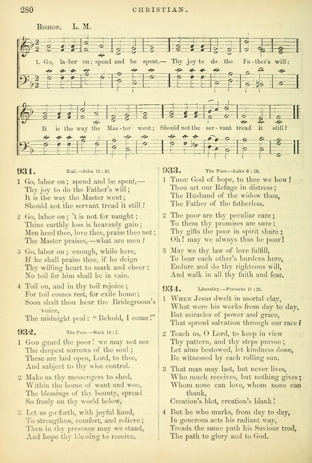 Songs for the Sanctuary: or hymns and tunes for Christian worship page 280