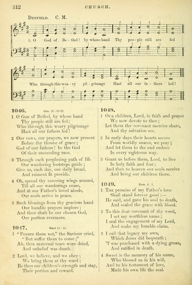 Songs for the Sanctuary: or hymns and tunes for Christian worship page 312