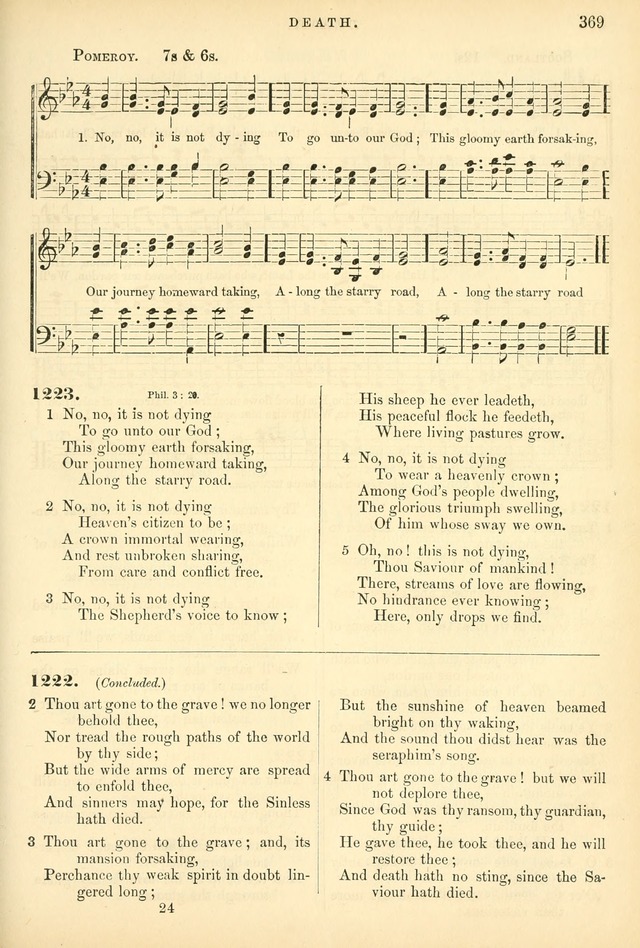 Songs for the Sanctuary: or hymns and tunes for Christian worship page 369