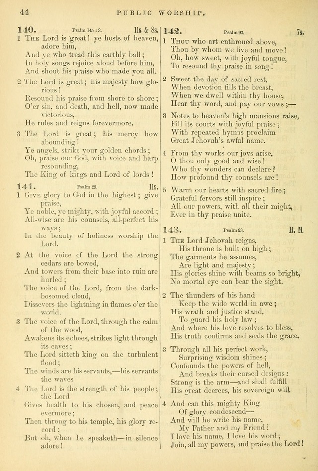 Songs for the Sanctuary: or hymns and tunes for Christian worship page 44