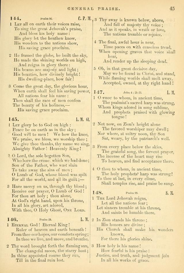 Songs for the Sanctuary: or hymns and tunes for Christian worship page 45