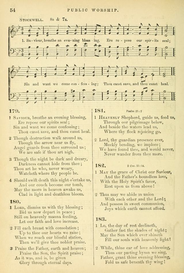 Songs for the Sanctuary: or hymns and tunes for Christian worship page 54
