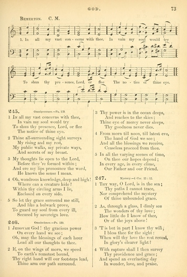 Songs for the Sanctuary: or hymns and tunes for Christian worship page 73